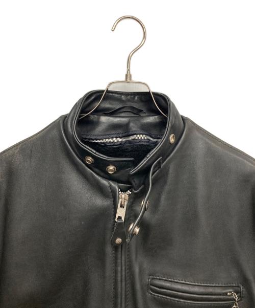 Schott（ショット）Schott (ショット) 641-ライナー付きシングルライダースジャケット ブラック サイズ:38の古着・服飾アイテム