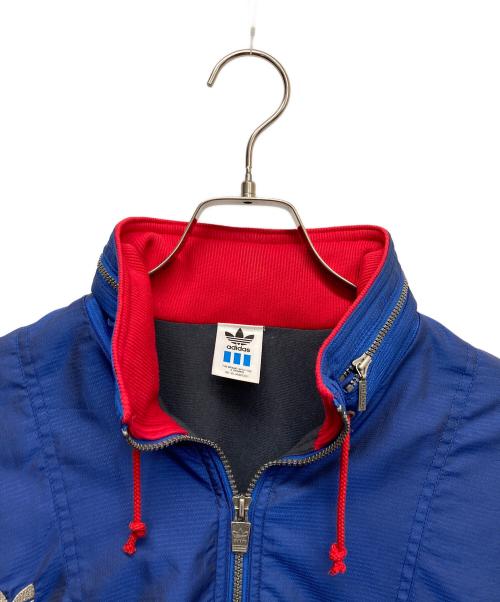 adidas（アディダス）adidas (アディダス) ジップアップジャケット ブルーの古着・服飾アイテム
