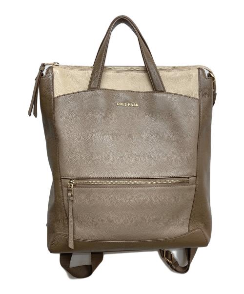 COLE HAAN（コールハーン）COLE HAAN (コールハーン) 2WAYバッグ アイボリー×ベージュの古着・服飾アイテム