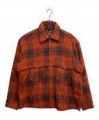 WOOLRICH WOOLEN MILLSウールリッチウーレンミルズ）の古着「ウールジップハンテイングジャケット」｜レッド
