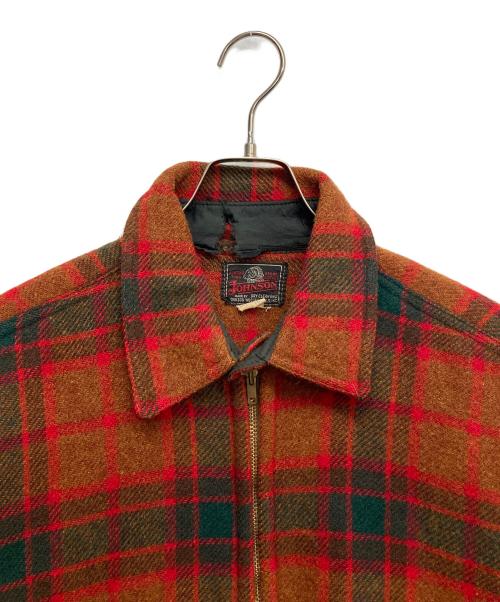 WOOLRICH WOOLEN MILLS（ウールリッチウーレンミルズ）Woolrich Woolen Mills (ウールリッチウーレンミルズ) ウールジップハンテイングジャケット レッド サイズ:18の古着・服飾アイテム