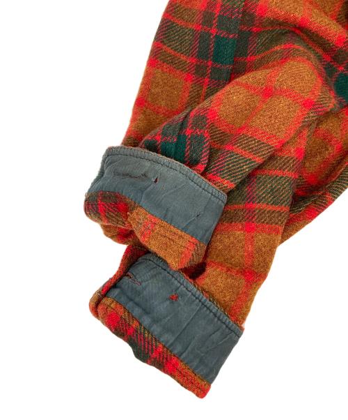 WOOLRICH WOOLEN MILLS（ウールリッチウーレンミルズ）Woolrich Woolen Mills (ウールリッチウーレンミルズ) ウールジップハンテイングジャケット レッド サイズ:18の古着・服飾アイテム