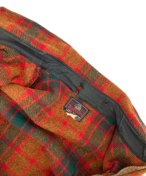 WOOLRICH WOOLEN MILLS（ウールリッチウーレンミルズ）Woolrich Woolen Mills (ウールリッチウーレンミルズ) ウールジップハンテイングジャケット レッド サイズ:18の古着・服飾アイテム