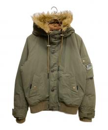DIESEL（ディーゼル）の古着「ファー付きミリタリージャケット」｜オリーブ