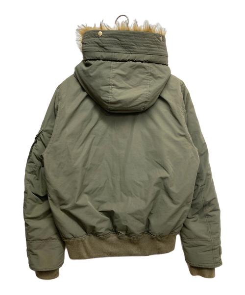 DIESEL（ディーゼル）DIESEL (ディーゼル) ファー付きミリタリージャケット オリーブ サイズ:Mの古着・服飾アイテム