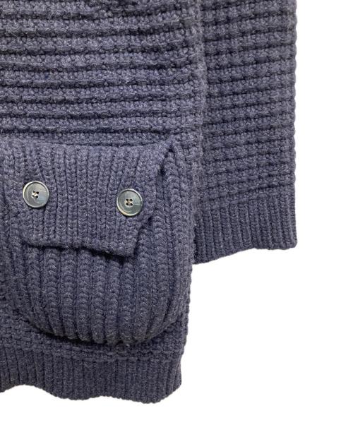 Bark（バーク）Bark (バーク) ニットダッフルコート ネイビー サイズ:不明の古着・服飾アイテム