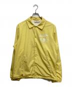 maison kitsuneメゾンキツネ）の古着「コーチジャケット　アウター　ジャケット」｜イエロー