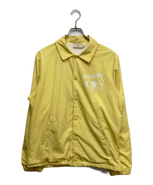 maison kitsune（メゾンキツネ）maison kitsune (メゾンキツネ) コーチジャケット　アウター　ジャケット イエロー サイズ:Ｓの古着・服飾アイテム