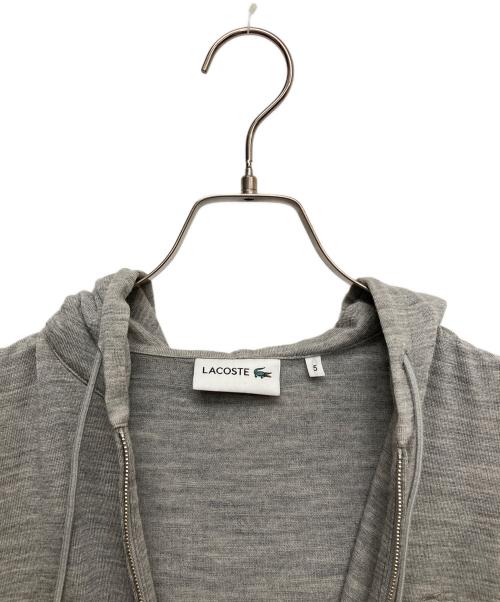 LACOSTE（ラコステ）LACOSTE (ラコステ) ウールジップパーカー グレー サイズ:5の古着・服飾アイテム