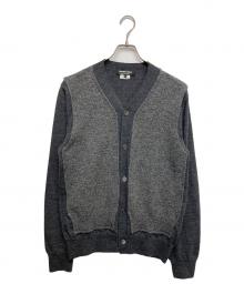 COMME des GARCONS HOMME DEUX（コムデギャルソン オム ドゥ）の古着「ニットカーディガン」｜ブラック