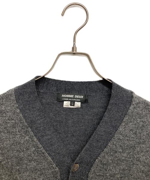 COMME des GARCONS HOMME DEUX（コムデギャルソン オム ドゥ）COMME des GARCONS HOMME DEUX (コムデギャルソン オム ドゥ) ニットカーディガン ブラック サイズ:Ｌの古着・服飾アイテム