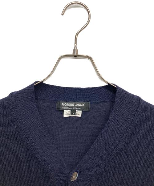 COMME des GARCONS HOMME DEUX（コムデギャルソン オム ドゥ）COMME des GARCONS HOMME DEUX (コムデギャルソン オム ドゥ) ニットカーディガン ネイビー サイズ:Ｌの古着・服飾アイテム