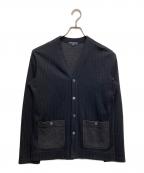 COMME des GARCONS HOMMEコムデギャルソン オム）の古着「ニットカーディガン　カーディガン」｜ブラック