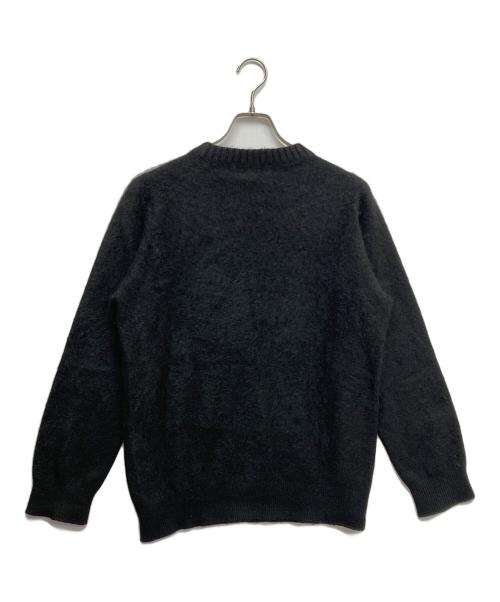 BEAUTY&YOUTH（ビューティーアンドユース）BEAUTY&YOUTH (ビューティーアンドユース) TRADITIONAL UNIFORM カシミヤシャギークルーネックニット ブラック サイズ:38の古着・服飾アイテム