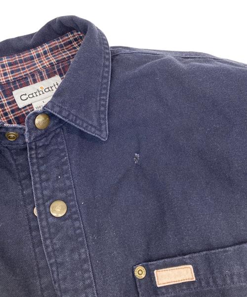 CarHartt（カーハート）CarHartt (カーハート) ワークシャツ　シャツ　長袖シャツ ネイビー サイズ:Ｌの古着・服飾アイテム