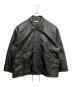 WYM LIDNM（ウィム バイ リドム）の古着「ARTIFICIAL GRAIN MILITARY BLOUSON」｜ブラック