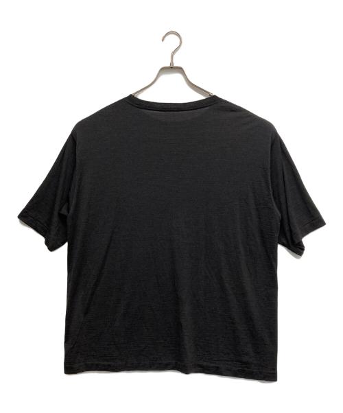COMOLI（コモリ）COMOLI (コモリ) サマーウール 半袖Tシャツ ブラック サイズ:3の古着・服飾アイテム