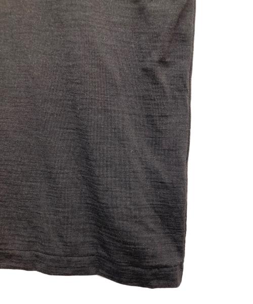 COMOLI（コモリ）COMOLI (コモリ) サマーウール 半袖Tシャツ ブラック サイズ:3の古着・服飾アイテム
