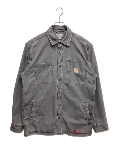 CarHartt（カーハート）CarHartt (カーハート) ワークシャツジャケット グレー サイズ:Mの古着・服飾アイテム