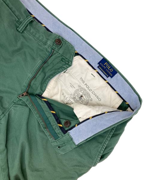 POLO RALPH LAUREN（ポロ・ラルフローレン）POLO RALPH LAUREN (ポロ・ラルフローレン) テーパードチノパン グリーン サイズ:W36×L34の古着・服飾アイテム