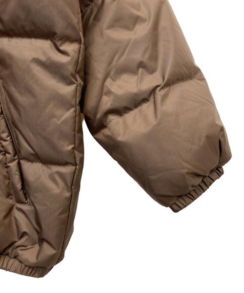 adidas（アディダス）adidas (アディダス) 00s トレフォイルロゴフーデッドダウンジャケット ブラウン サイズ:Lの古着・服飾アイテム