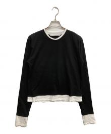 FRAMeWORK（フレームワーク）の古着「レイヤードライクTシャツ」｜ブラック
