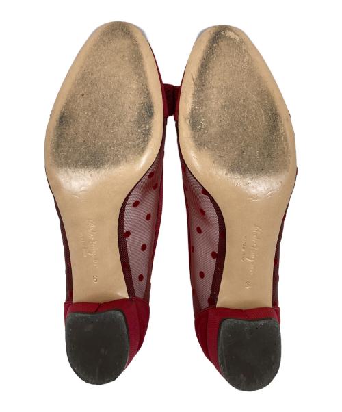 Salvatore Ferragamo（サルヴァトーレ フェラガモ）Salvatore Ferragamo (サルヴァトーレ フェラガモ) ヴァラチュールリボンパンプス レッド サイズ:6の古着・服飾アイテム