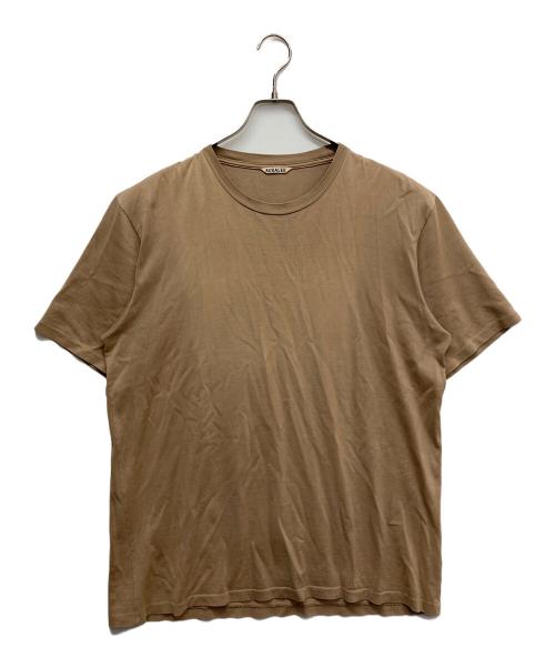 AURALEE（オーラリー）AURALEE (オーラリー) LUSTER PLAITING TEE ベージュ サイズ:5の古着・服飾アイテム