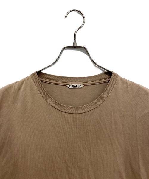 AURALEE（オーラリー）AURALEE (オーラリー) LUSTER PLAITING TEE ベージュ サイズ:5の古着・服飾アイテム