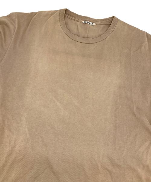 AURALEE（オーラリー）AURALEE (オーラリー) LUSTER PLAITING TEE ベージュ サイズ:5の古着・服飾アイテム