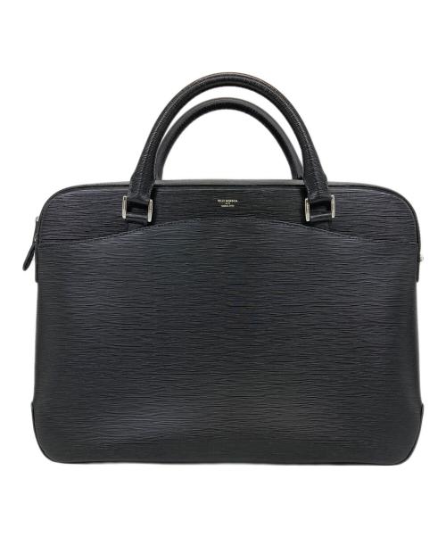 PELLE MORBIDA（ペッレモルビダ）PELLE MORBIDA (ペッレモルビダ) CAPITANO ブリーフバッグ(1室タイプ) ブラックの古着・服飾アイテム
