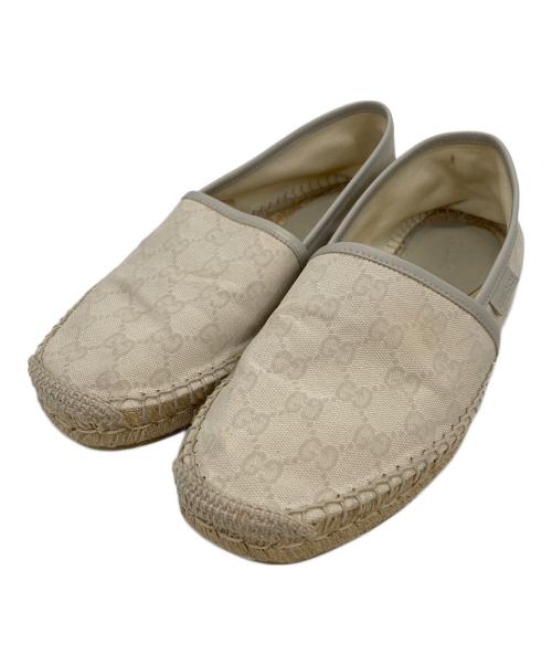 GUCCI（グッチ）GUCCI (グッチ) GGエスパドリーユ ベージュ サイズ:6の古着・服飾アイテム