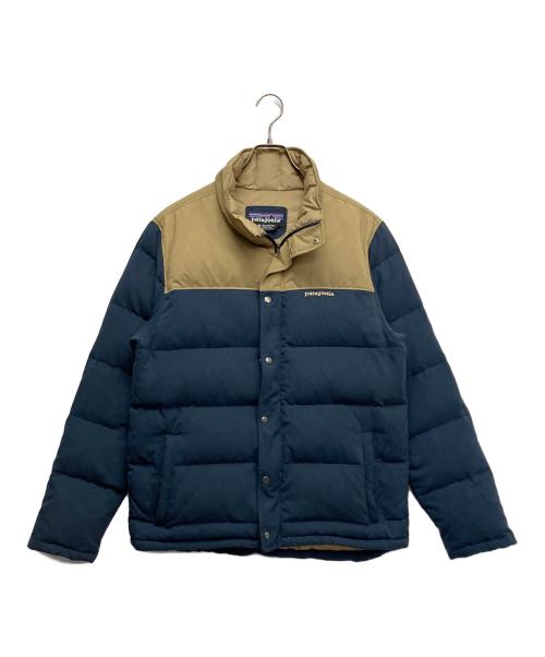 Patagonia（パタゴニア）Patagonia (パタゴニア) BIVY DOWN JACKET カーキ×ネイビー サイズ:Mの古着・服飾アイテム