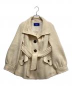 BURBERRY BLUE LABELバーバリー ブルー レーベル）の古着「アルパカPコート」｜ホワイト