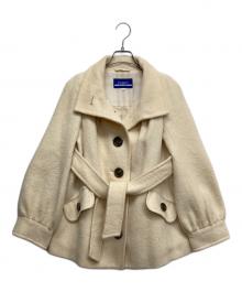 BURBERRY BLUE LABEL（バーバリー ブルー レーベル）の古着「アルパカPコート」｜ホワイト