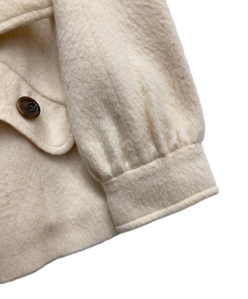 BURBERRY BLUE LABEL（バーバリー ブルー レーベル）BURBERRY BLUE LABEL (バーバリー ブルー レーベル) アルパカPコート ホワイト サイズ:36の古着・服飾アイテム