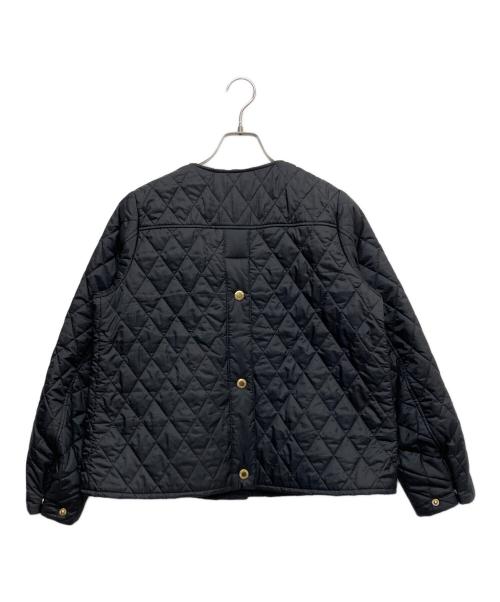 Barbour（バブアー）Barbour (バブアー) Paige ノーカラー キルティング ジャケット ブラック サイズ:Sの古着・服飾アイテム