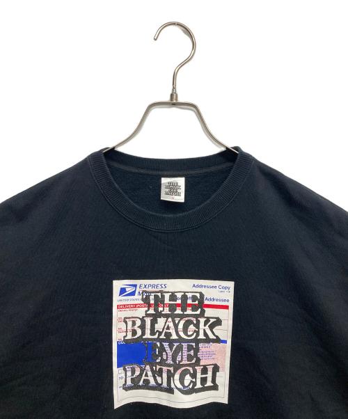 THE BLACK EYE PATCH（ブラックアイパッチ）THE BLACK EYE PATCH (ブラックアイパッチ) クルーネックスウェット ブラック サイズ:Mの古着・服飾アイテム