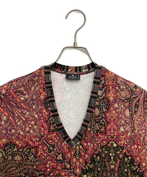 ETRO（エトロ）ETRO (エトロ) 総柄ワンピース ブラウン サイズ:46の古着・服飾アイテム