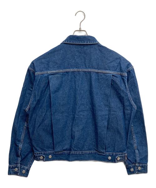 SOFTHYPHEN（ソフトハイフン）SOFTHYPHEN (ソフトハイフン) TUCKED DETAIL DENIM JACKET インディゴ サイズ:03の古着・服飾アイテム