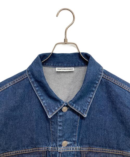 SOFTHYPHEN（ソフトハイフン）SOFTHYPHEN (ソフトハイフン) TUCKED DETAIL DENIM JACKET インディゴ サイズ:03の古着・服飾アイテム