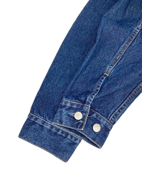 SOFTHYPHEN（ソフトハイフン）SOFTHYPHEN (ソフトハイフン) TUCKED DETAIL DENIM JACKET インディゴ サイズ:03の古着・服飾アイテム
