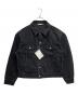 SOFTHYPHEN（ソフトハイフン）の古着「TUCKED DETAIL DENIM JACKET」｜ブラック