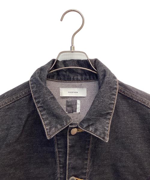 FACETASM（ファセッタズム）FACETASM (ファセッタズム) HIGH-LOW ZIP DENIM JACKET ブラック サイズ:5の古着・服飾アイテム