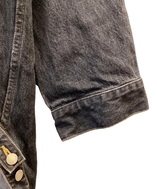 FACETASM（ファセッタズム）FACETASM (ファセッタズム) HIGH-LOW ZIP DENIM JACKET ブラック サイズ:5の古着・服飾アイテム