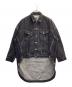 FACETASM（ファセッタズム）の古着「HIGH-LOW ZIP DENIM JACKET」｜ブラック