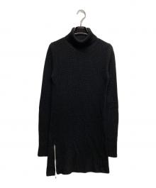 REGULATION Yohji Yamamoto（レギュレーションヨウジヤマモト）の古着「サイドジップタートルネックニット」｜ブラック