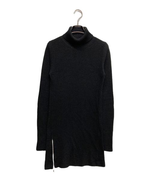 REGULATION Yohji Yamamoto（レギュレーションヨウジヤマモト）REGULATION Yohji Yamamoto (レギュレーションヨウジヤマモト) サイドジップタートルネックニット ブラック サイズ:2の古着・服飾アイテム