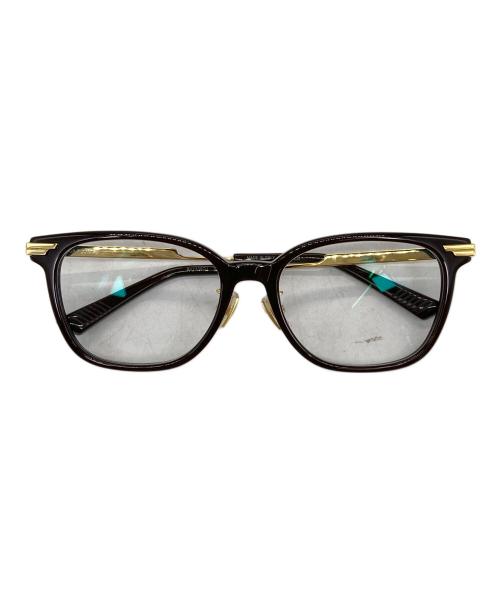 BOTTEGA VENETA（ボッテガベネタ）BOTTEGA VENETA (ボッテガベネタ) square glasses ブラウン サイズ:SIZE 53-17の古着・服飾アイテム