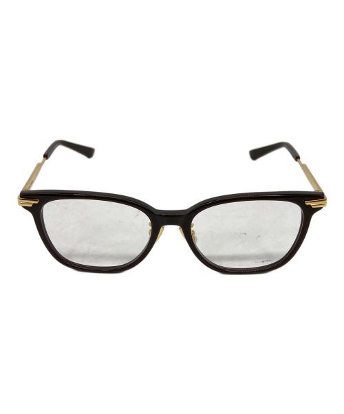 BOTTEGA VENETA（ボッテガベネタ）BOTTEGA VENETA (ボッテガベネタ) square glasses ブラウン サイズ:SIZE 53-17の古着・服飾アイテム